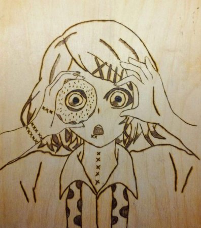 Выжигание по дереву аниме