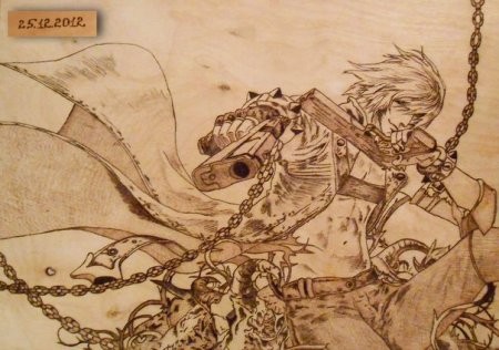 Выжигания по дереву аниме персонажей