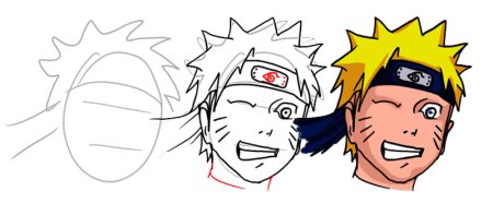 Нарисовать Наруто