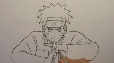 Как нарисовать Наруто
