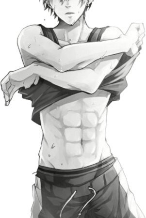 Аниме парни с прессом