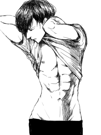 Аниме парни с торсом