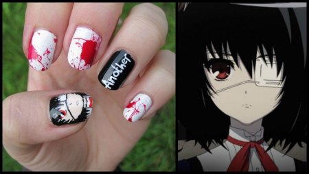 Красивый маникюр аниме
