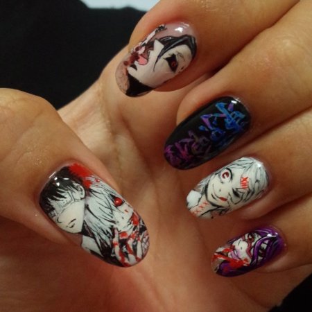 Ногти Токийский гуль