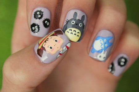 Маникюр с мультяшными героями