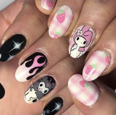 Маникюр с Хеллоу Китти