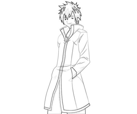 Хвост феи раскраска грей