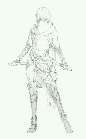 Скетч персонажа в полный рост