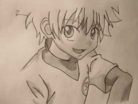 Киллуа срисовать