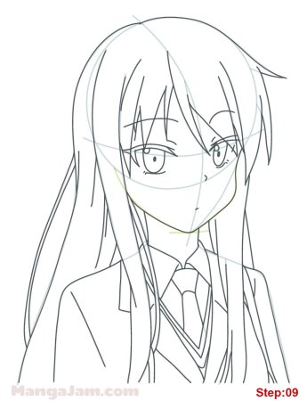 Аниме лицо девушки