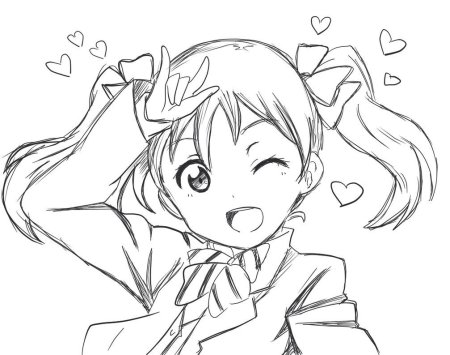 Аниме картинки для срисовки