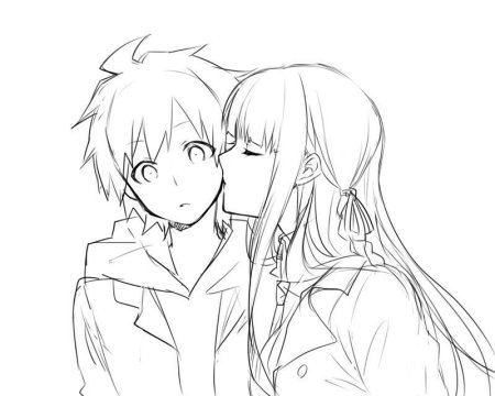 Аниме пара для срисовки