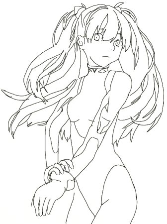 Рисунки для срисовки аниме Раскрашенные