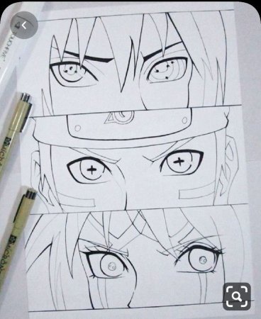 Глаза Наруто порисовать