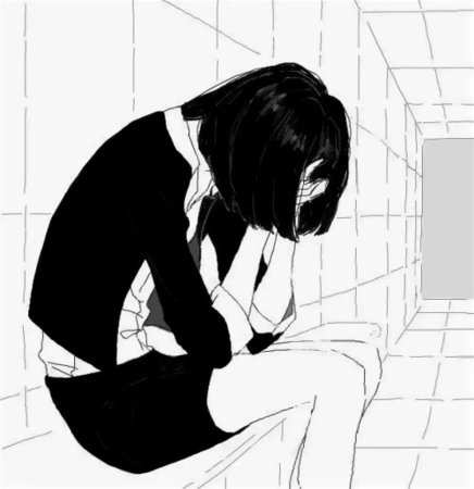 Аниме девушка депрессия