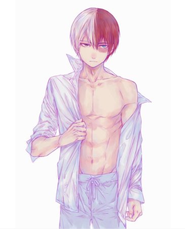 Тодороки полураздетый