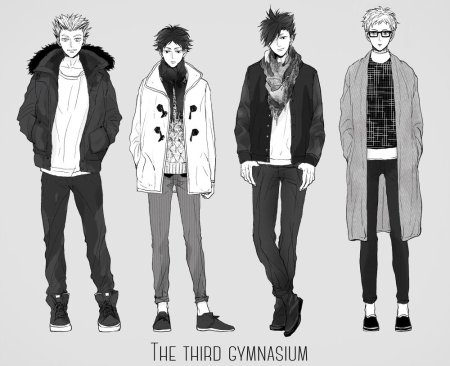 Одежда в стиле аниме мужская