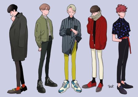 Идеи для рисования одежды парней