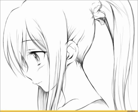 Аниме рисунки карандашом