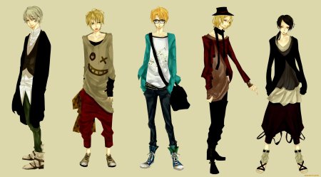 Одежда аниме рисунки парней (52 фото)