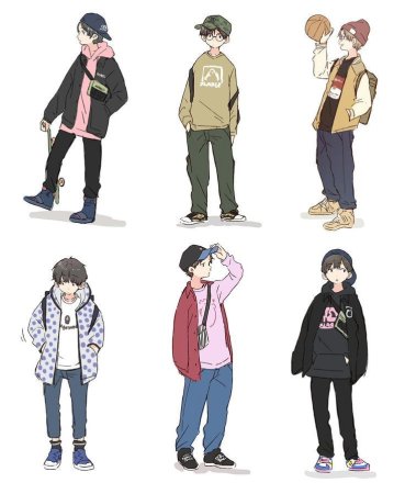 Одежда для персонажей парней