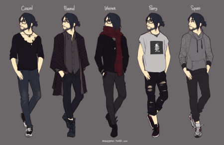 Разные стили одежды арт