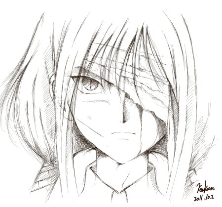 Аниме карандашом