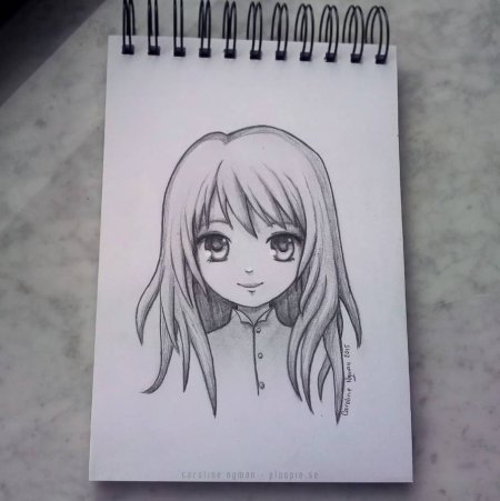 Рисунки карандашом в блокноте аниме