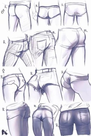 Рисование попы