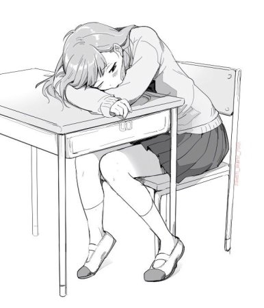 Человек сидит за партой