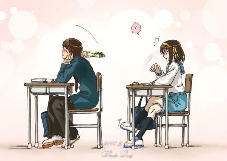 Парень за партой