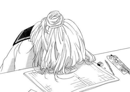 Аниме черно белое про учебу