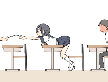 Человек сидит за партой