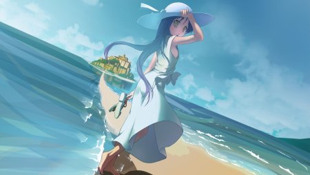 Аниме девушки на море