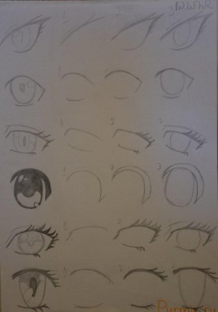 Пошаговое рисование аниме