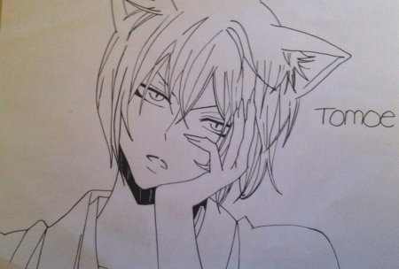 Нарисовать аниме очень приятно Бог Томоэ