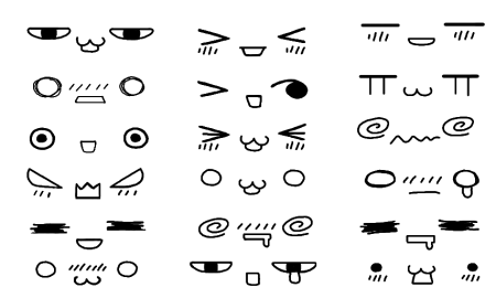 Значки эмоций в аниме