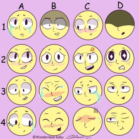 Эмоции в виде смайликов