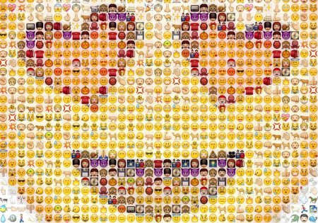 Сердечко из смайликов