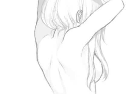 Спина рисование аниме