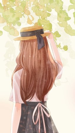 Девушка сзади арт