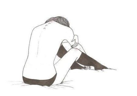 Грустные рисунки для срисовывания