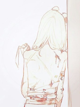 Аниме девушки с порезами на руках