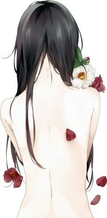 Аниме девушка со спины