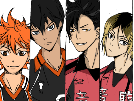 Раскраска волейбол аниме Карасуно