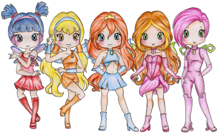 Рисунки в стиле Чиби