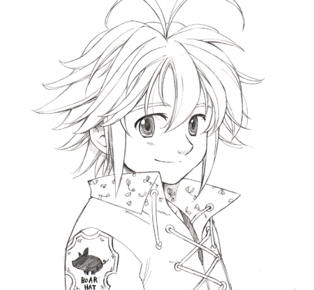 Семь смертных грехов раскраска Мелиодас