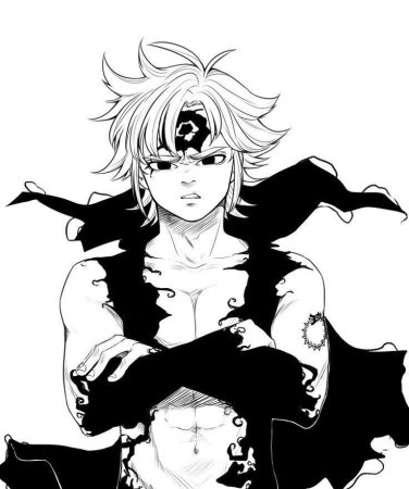 Семь смертных грехов Мелиодас демон Манга