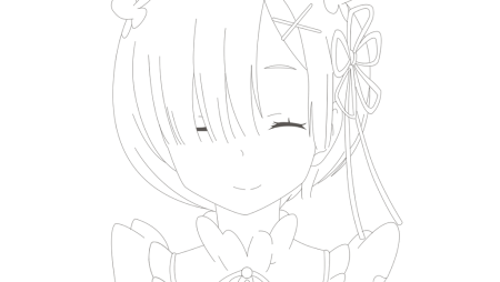 Рэм Ре Зеро рисунок