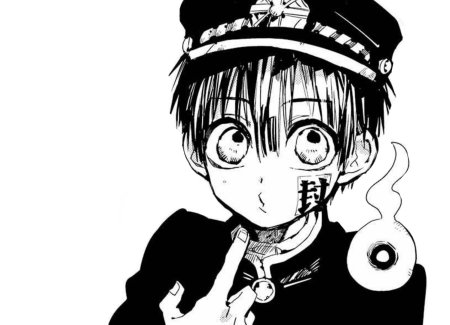 Туалетный мальчик Ханако черно белый